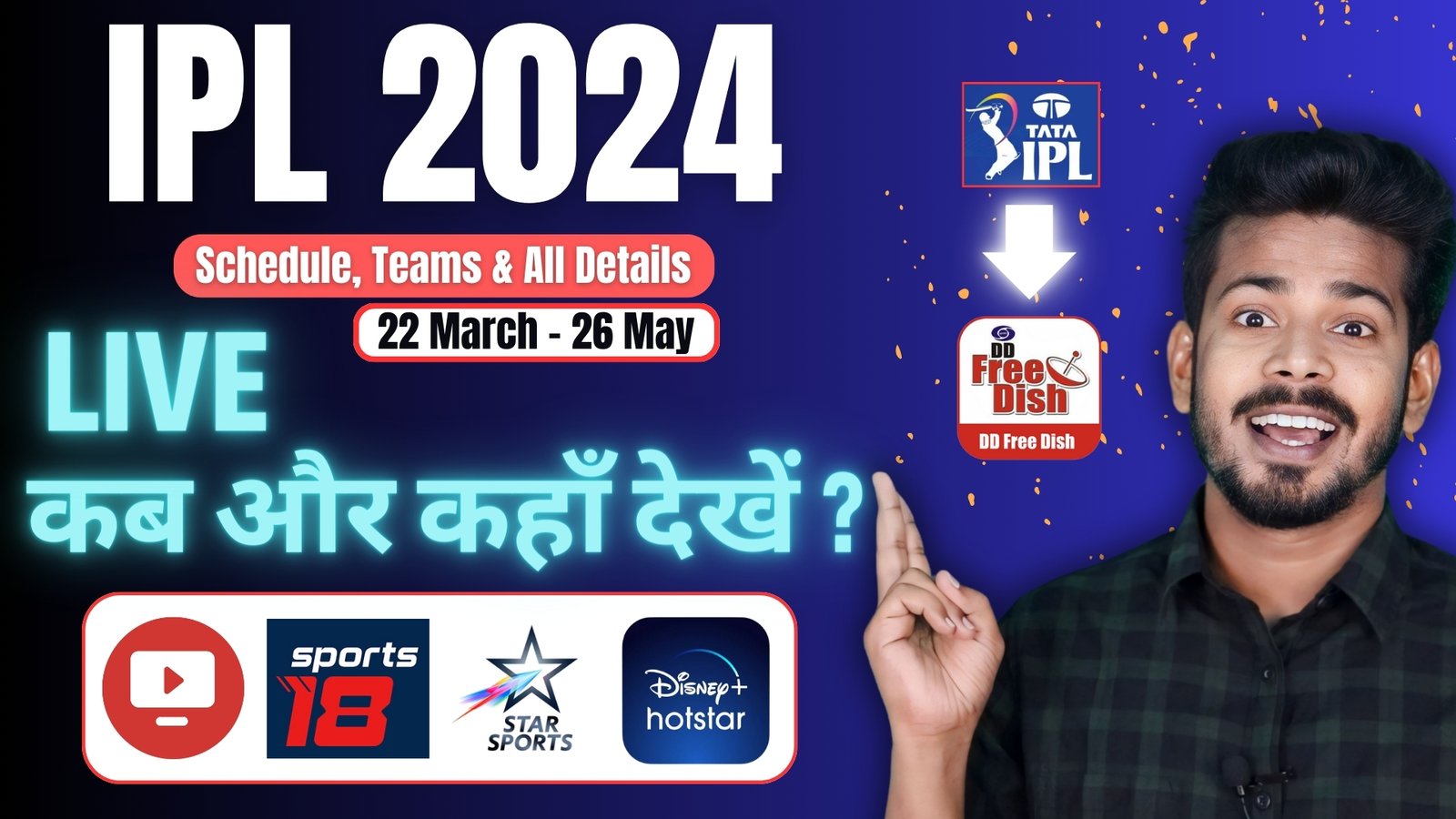 IPL 2024 Schedule, Teams, Squads & Live Telecast Details BulbulNepal